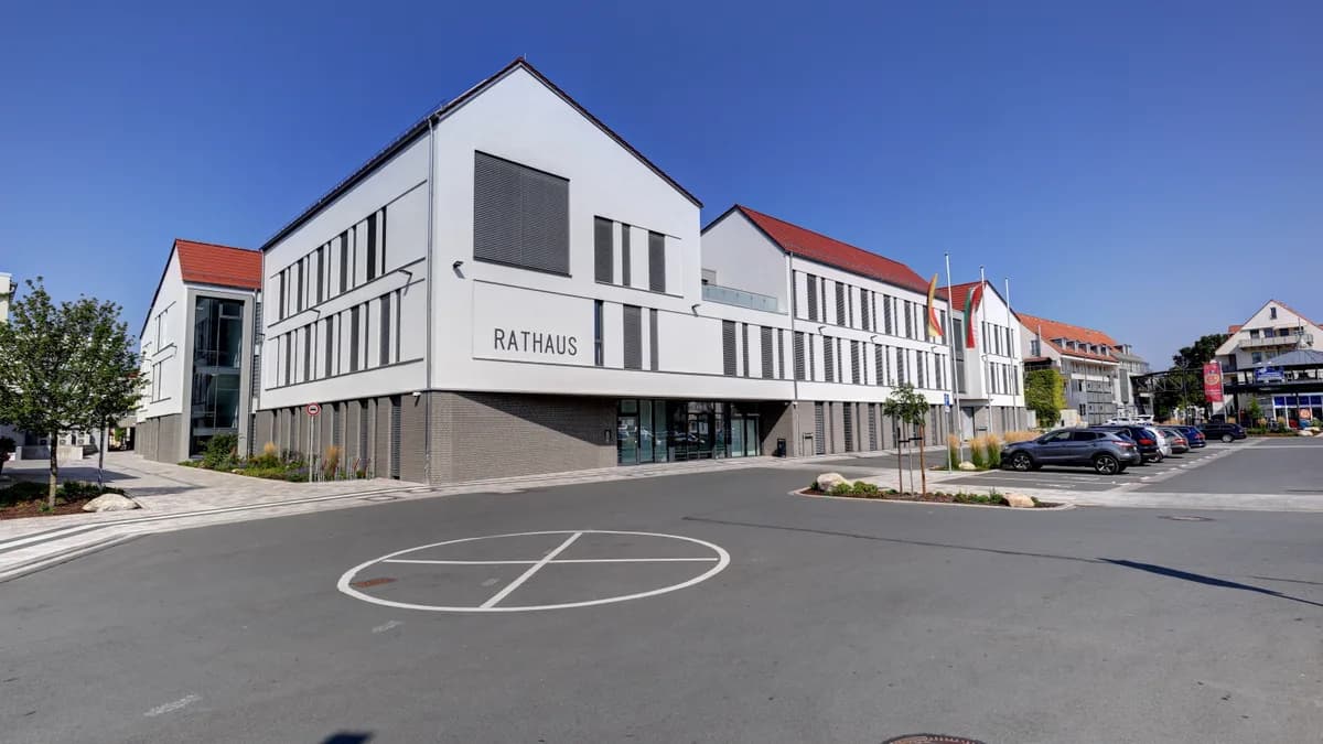 Stadtansicht von Lage