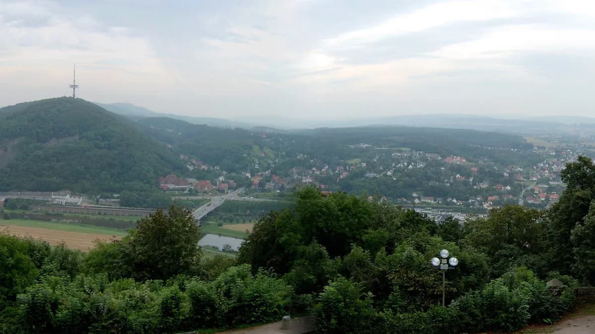 Stadtansicht von Porta Westfalica